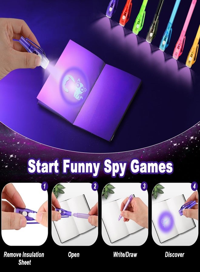 Goldge Invisible Ink Pens with UV Light for Kids, 32PCS Valentine’s Gifts for Kids, Party Favors,Spy Pen for Secret Message, Escape Room, Perfect for Birthdays, Easter, Christmas & Stocking Stuffers - Image 3